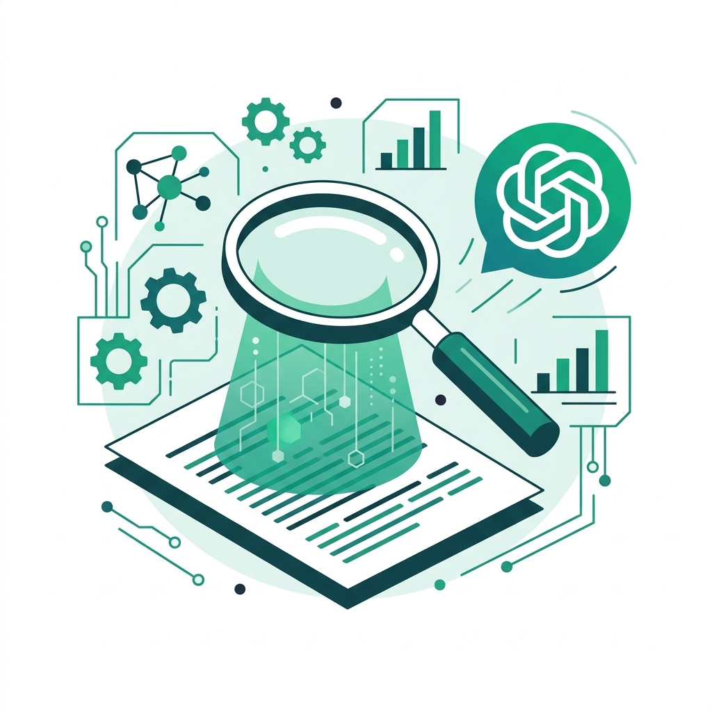 ChatGPT Detector: AI text detection illustration